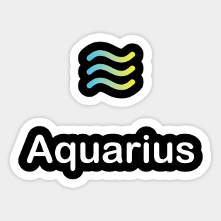 Aquarius zodiac sign Sticker